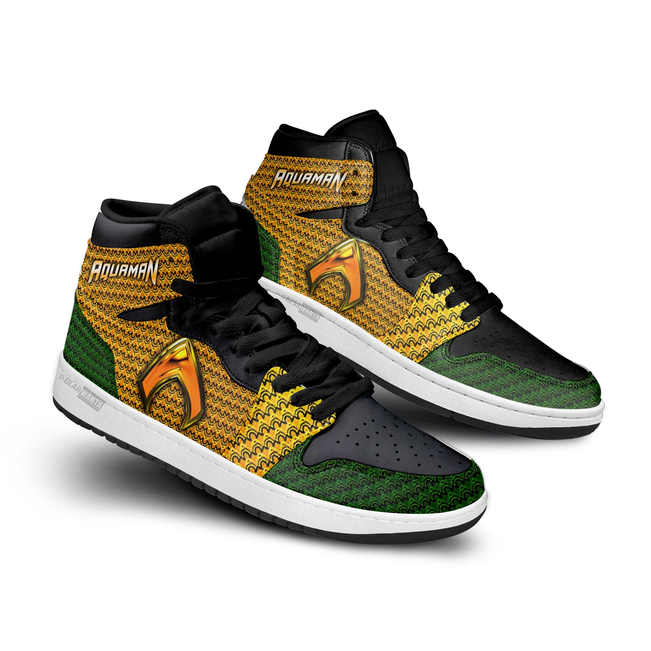 Aquaman High-Top Sneakers Retro Streetwear Vibe Shoes For Men And Women - Image 2