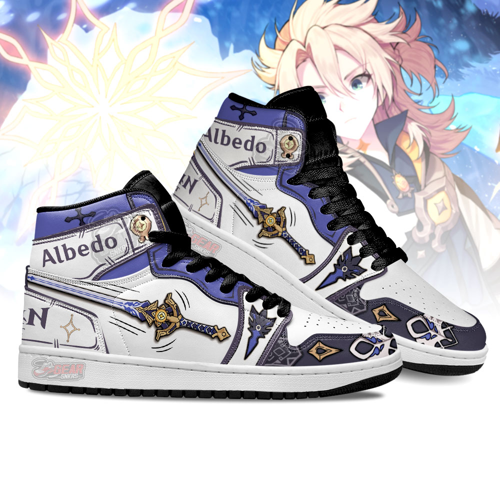Albedo Genshin High-Top Sneakers Retro Streetwear Vibe Shoes For Men And Women - Image 3