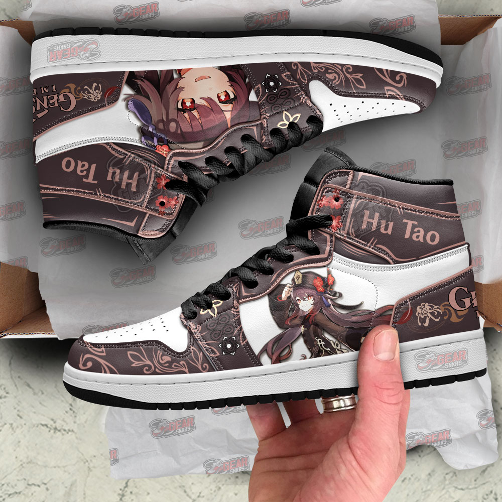 Hu Tao Genshin Impact High-Top Sneakers Retro Streetwear Vibe Shoes For Men And Women - Image 2