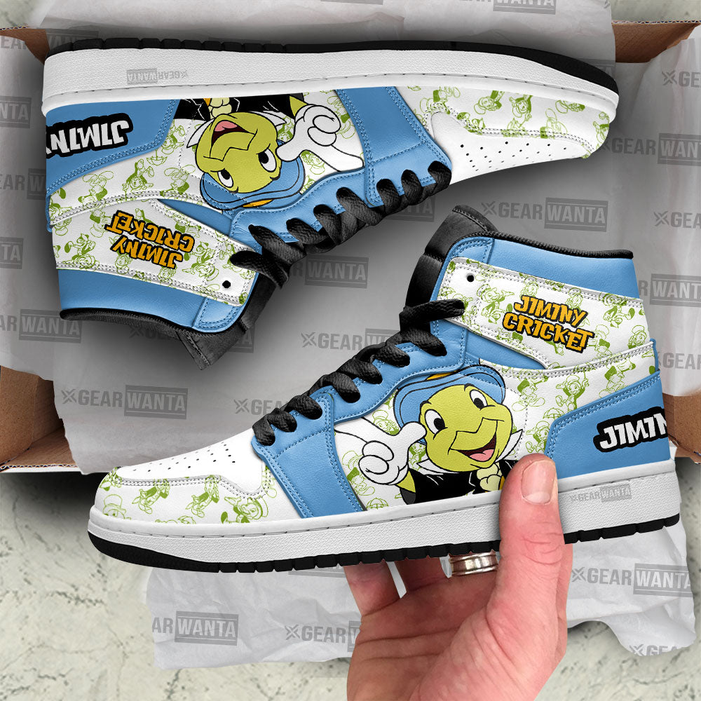 Jiminy Cricket High-Top Sneakers Retro Streetwear Vibe Shoes For Men And Women - Image 2