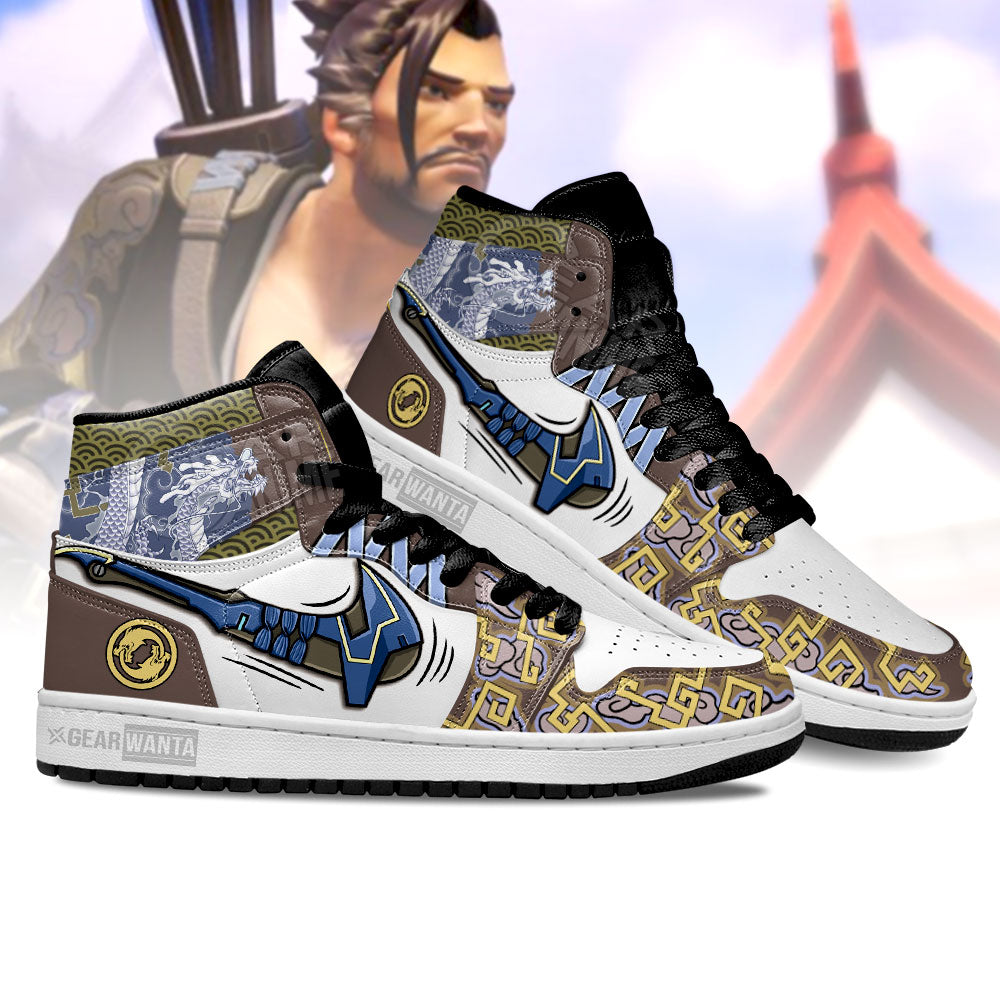Hanzo Overwatch High-Top Sneakers Retro Streetwear Vibe Shoes For Men And Women - Image 4