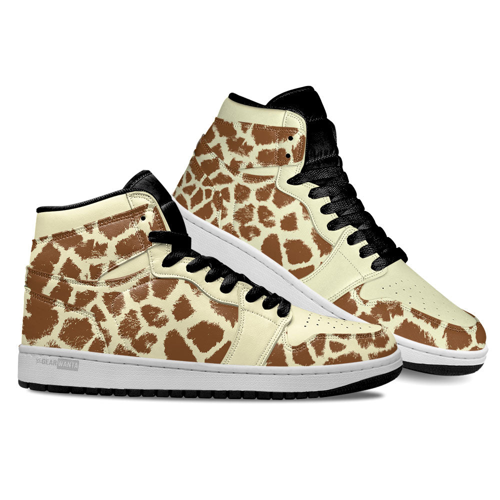 Giraffe Skin High-Top Sneakers Retro Streetwear Vibe Shoes For Men And Women - Image 3
