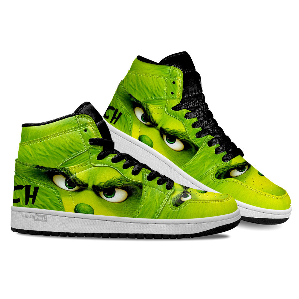 Grinch High-Top Sneakers Retro Streetwear Vibe Shoes For Men And Women - Image 3