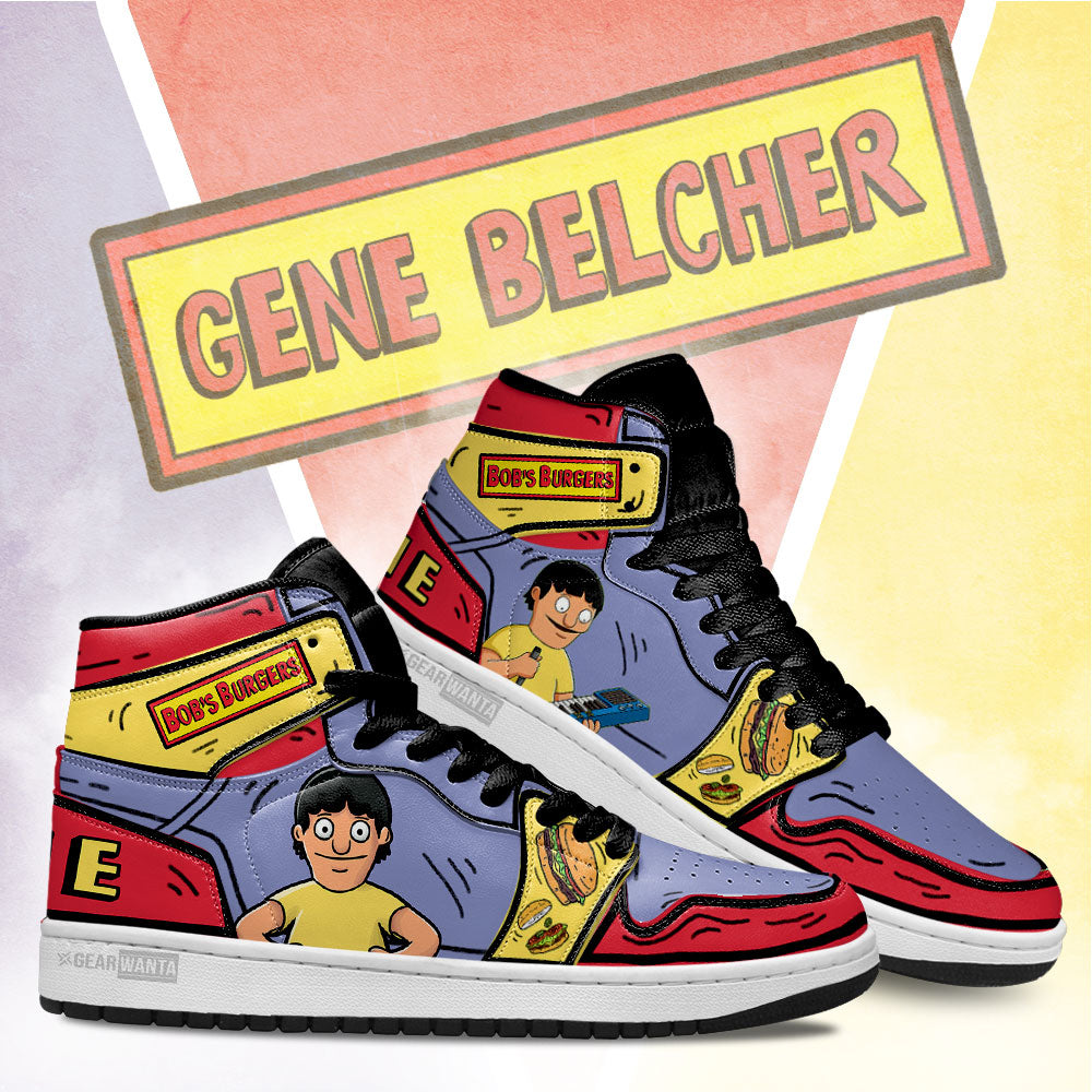 Gene Bobs Burger High-Top Sneakers Retro Streetwear Vibe Shoes For Men And Women - Image 3