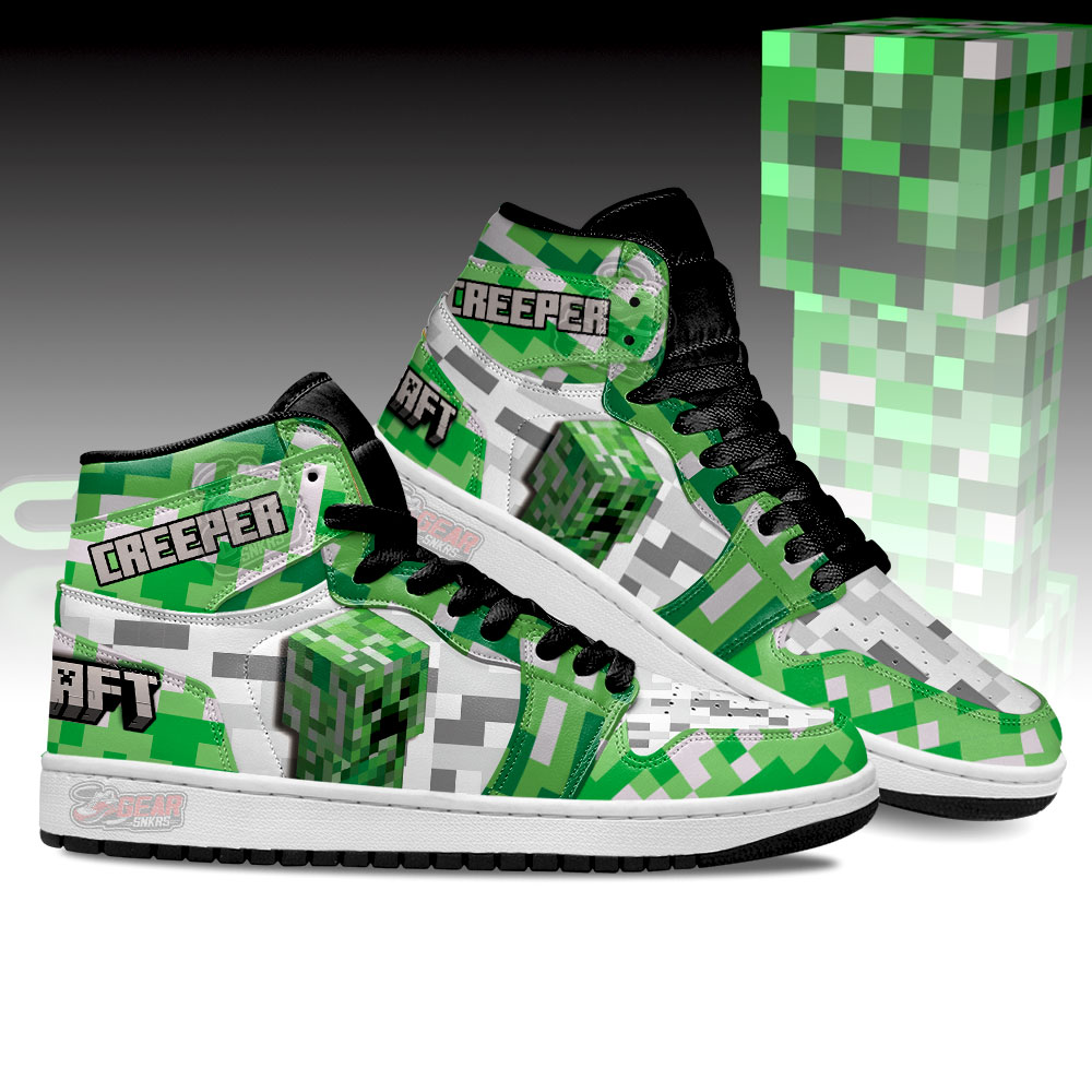 Minecraft High-Top Sneakers Retro Streetwear Vibe Shoes For Men And Women - Image 3