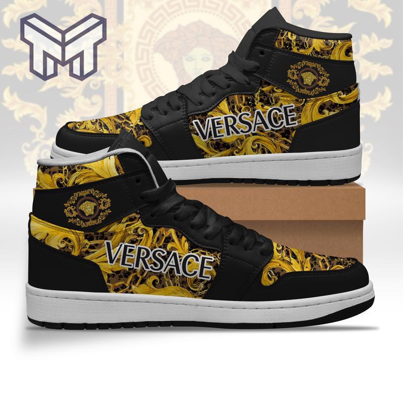 Versace High-Top Sneakers Retro Streetwear Vibe Shoes For Men And Women - Image 2