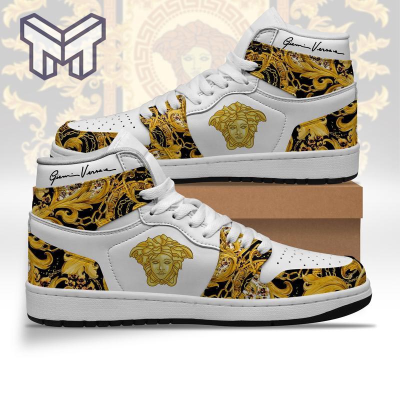 Versace High-Top Sneakers Retro Streetwear Vibe Shoes For Men And Women - Image 2