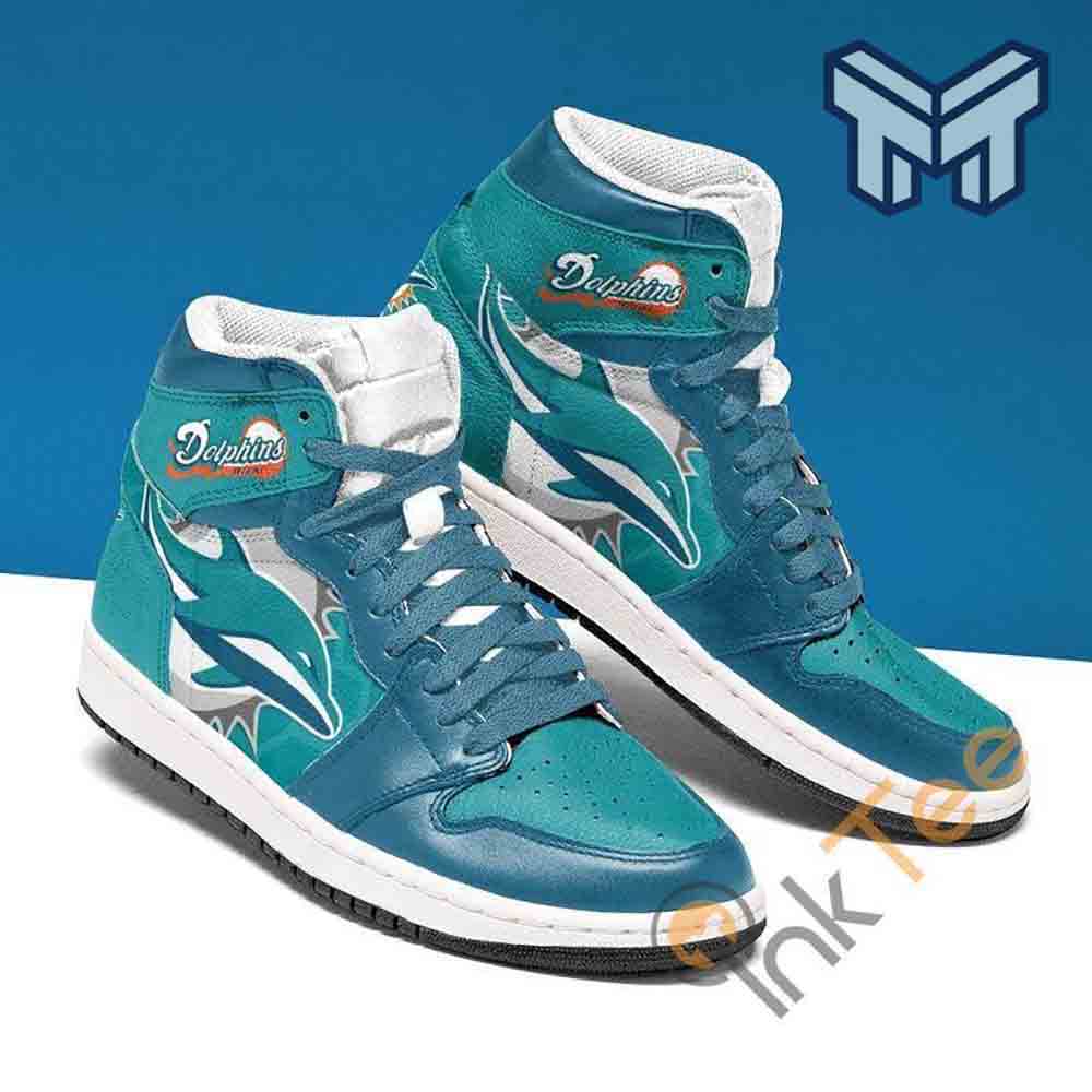 Miami Dolphins High-Top Sneakers Retro Streetwear Vibe Shoes For Men And Women - Image 2
