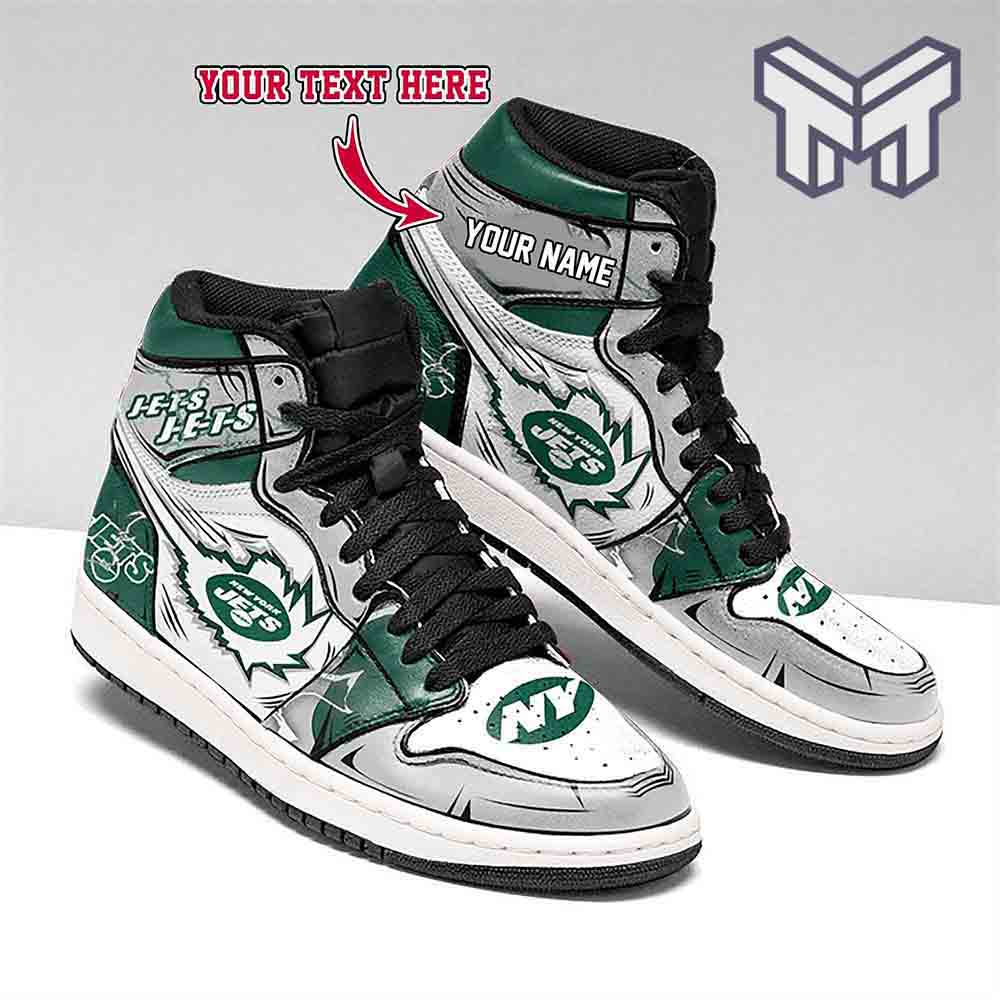 New York Jets High-Top Sneakers Retro Streetwear Vibe Shoes For Men And Women - Image 2