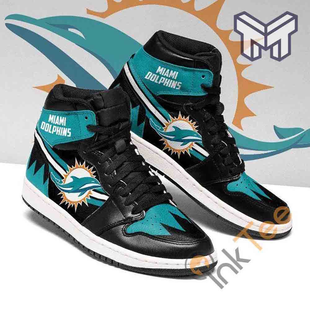 Miami Dolphins High-Top Sneakers Retro Streetwear Vibe Shoes For Men And Women - Image 2