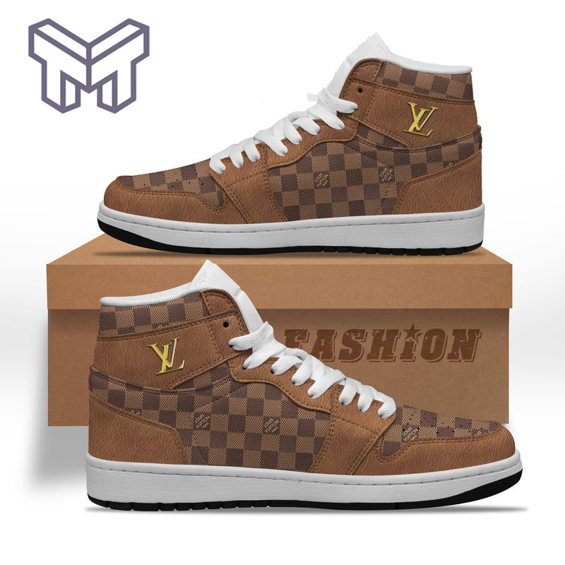 Louis Vuitton High-Top Sneakers Retro Streetwear Vibe Shoes For Men And Women - Image 2