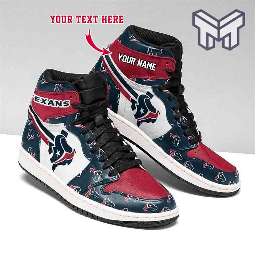 Houston Texans High-Top Sneakers Retro Streetwear Vibe Shoes For Men And Women - Image 2
