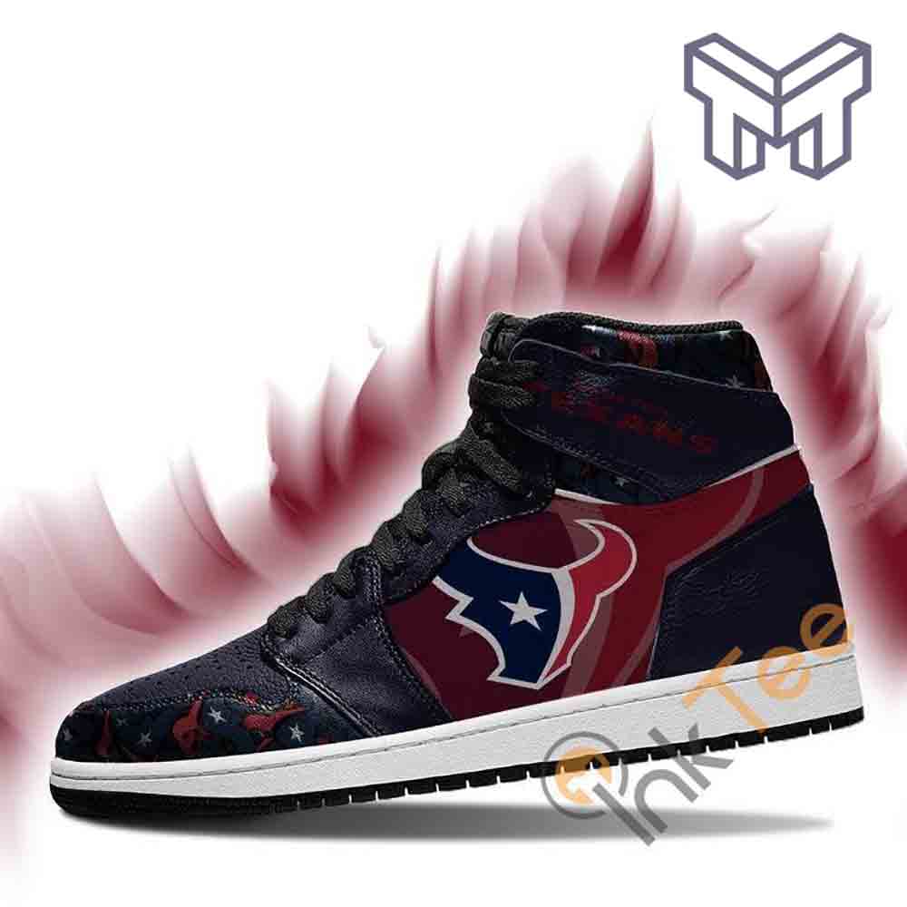 Houston Texans High-Top Sneakers Retro Streetwear Vibe Shoes For Men And Women - Image 2