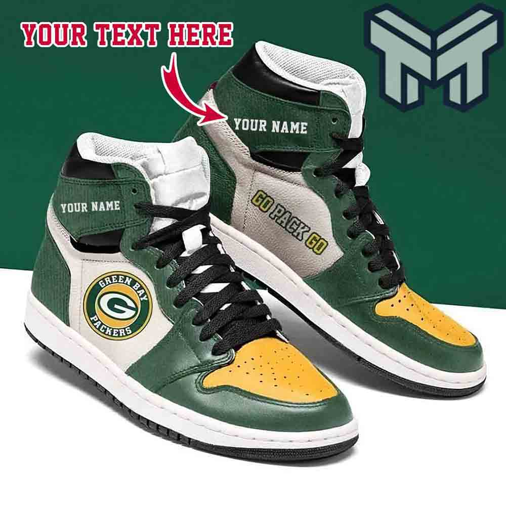 Green Bay Packers High-Top Sneakers Retro Streetwear Vibe Shoes For Men And Women - Image 2