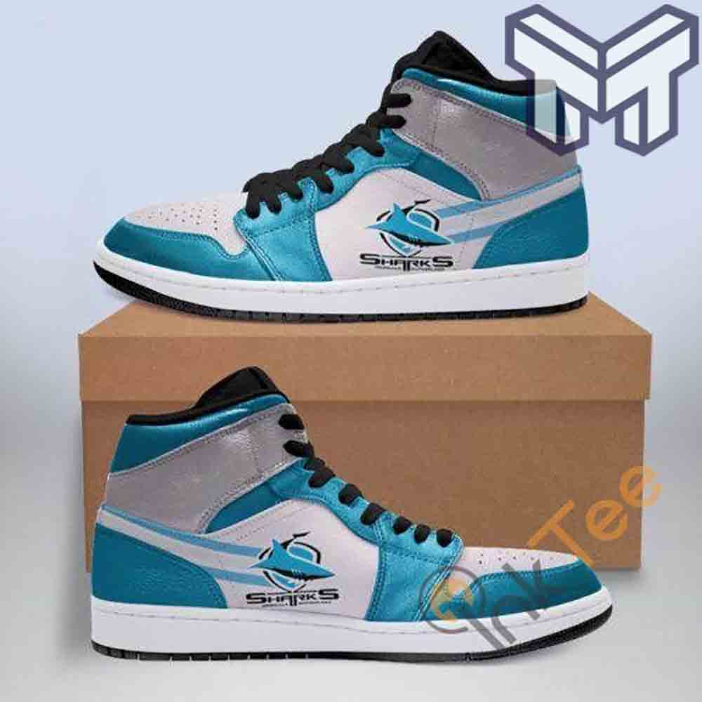 Cronulla Sutherland Sharks High-Top Sneakers Retro Streetwear Vibe Shoes For Men And Women - Image 2