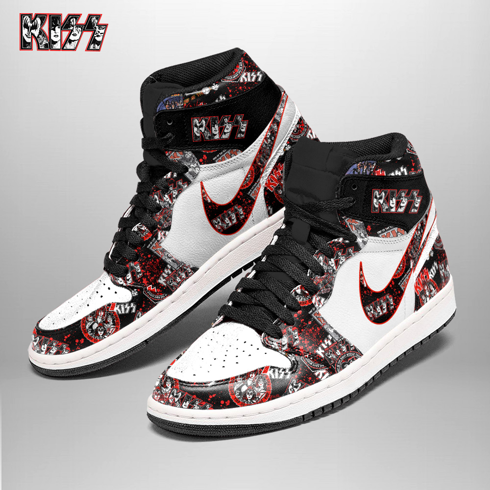 Kiss High-Top Sneakers Retro Streetwear Vibe Shoes For Men And Women - Image 2
