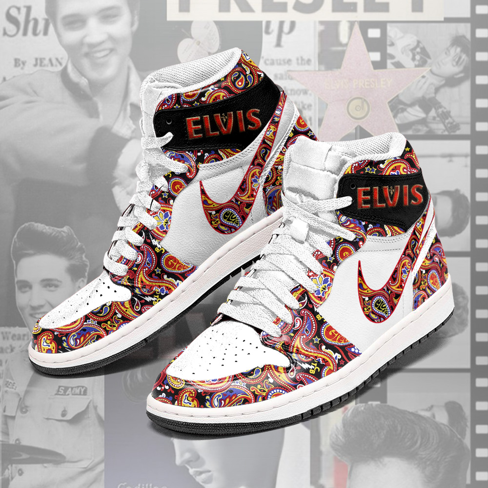 Elvis Presley High-Top Sneakers Retro Streetwear Vibe Shoes For Men And Women - Image 2
