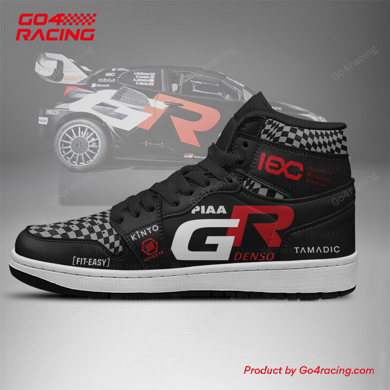 Toyota Gazoo High-Top Sneakers Retro Streetwear Vibe Shoes For Men And Women - Image 2