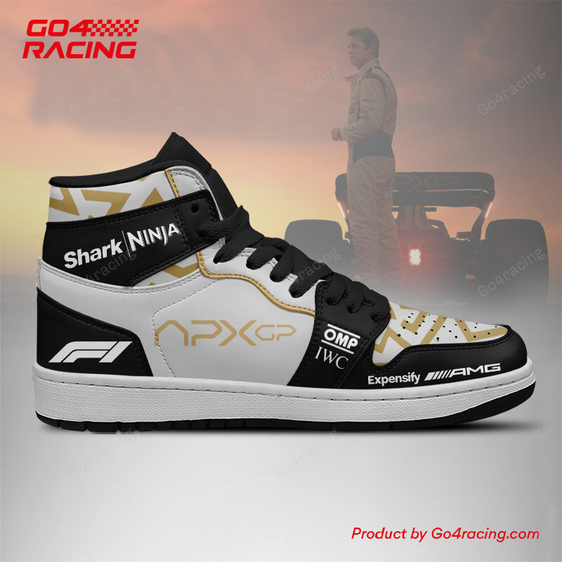 Black F1 The Movie High-Top Sneakers Retro Streetwear Vibe Shoes For Men And Women - Image 3