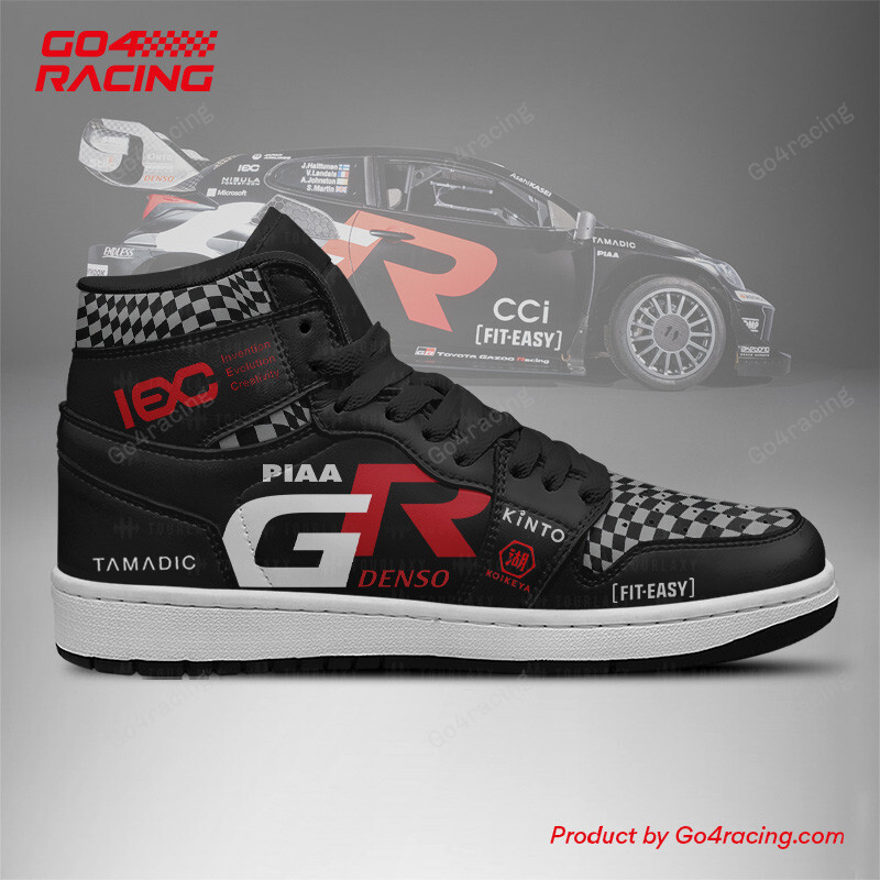 Toyota Gazoo High-Top Sneakers Retro Streetwear Vibe Shoes For Men And Women - Image 3