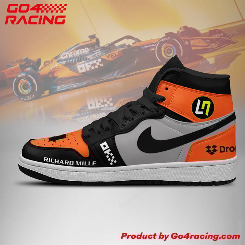 Mclaren Formula High-Top Sneakers Retro Streetwear Vibe Shoes For Men And Women - Image 2