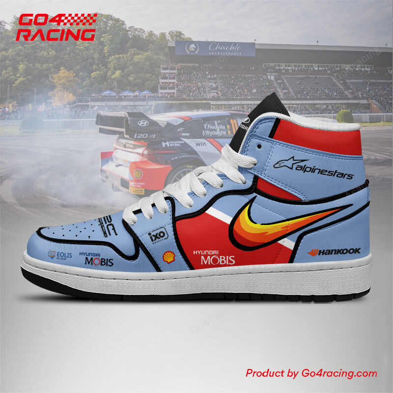 Hyundai Shell Mobis High-Top Sneakers Retro Streetwear Vibe Shoes For Men And Women - Image 2