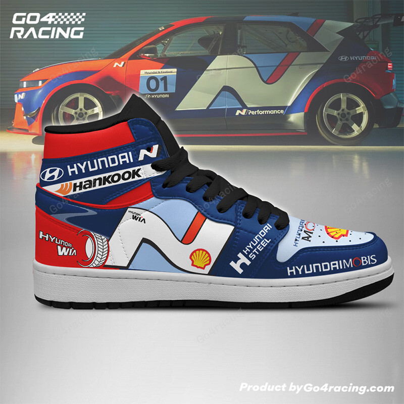 Toyota Gazoo WRC V2 High-Top Sneakers Retro Streetwear Vibe Shoes For Men And Women - Image 3