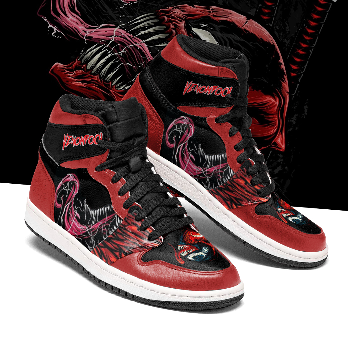 Venom Retro High Top Streetwear Sneakers For Men Women - Image 2