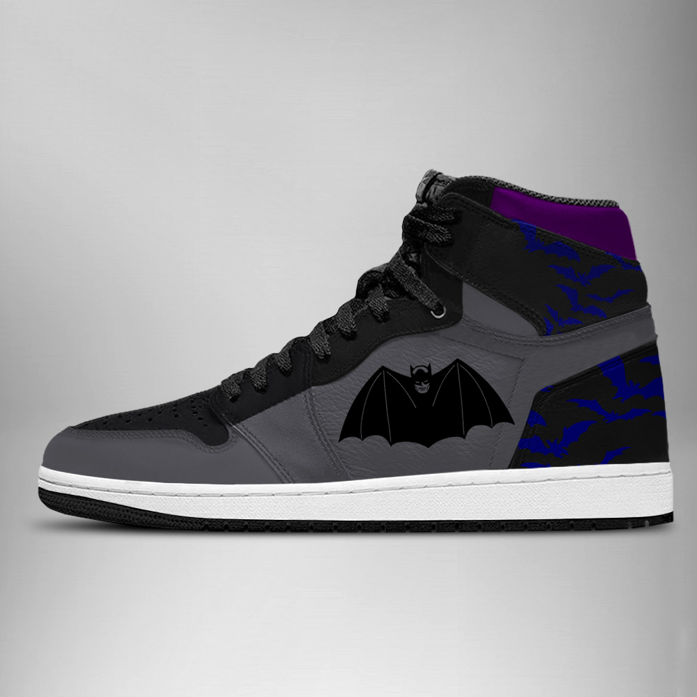 DC Batman AJ1 High Sneakers Shoes For Men And Women - Image 2
