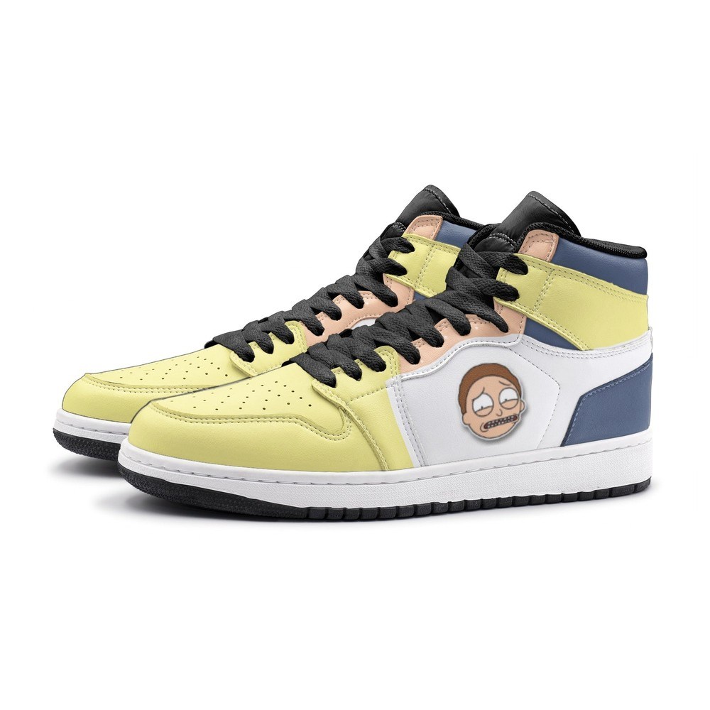 Sick Morty Rick And Morty AJ1 High Sneakers Shoes For Men And Women - Image 2