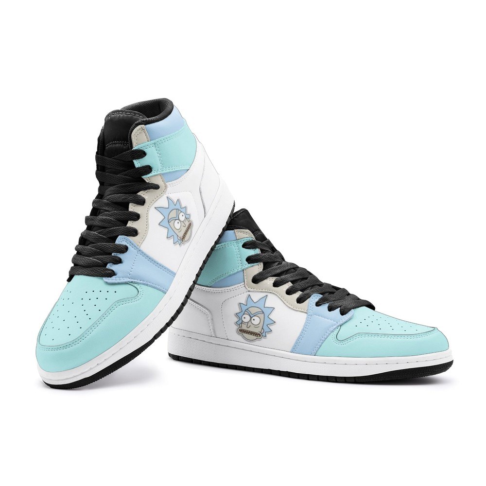 Rick Got Angry Rick And Morty AJ1 High Sneakers Shoes For Men And Women - Image 3