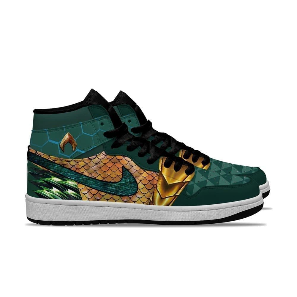 Aquaman AJ1 High Sneakers Shoes For Men And Women - Image 2