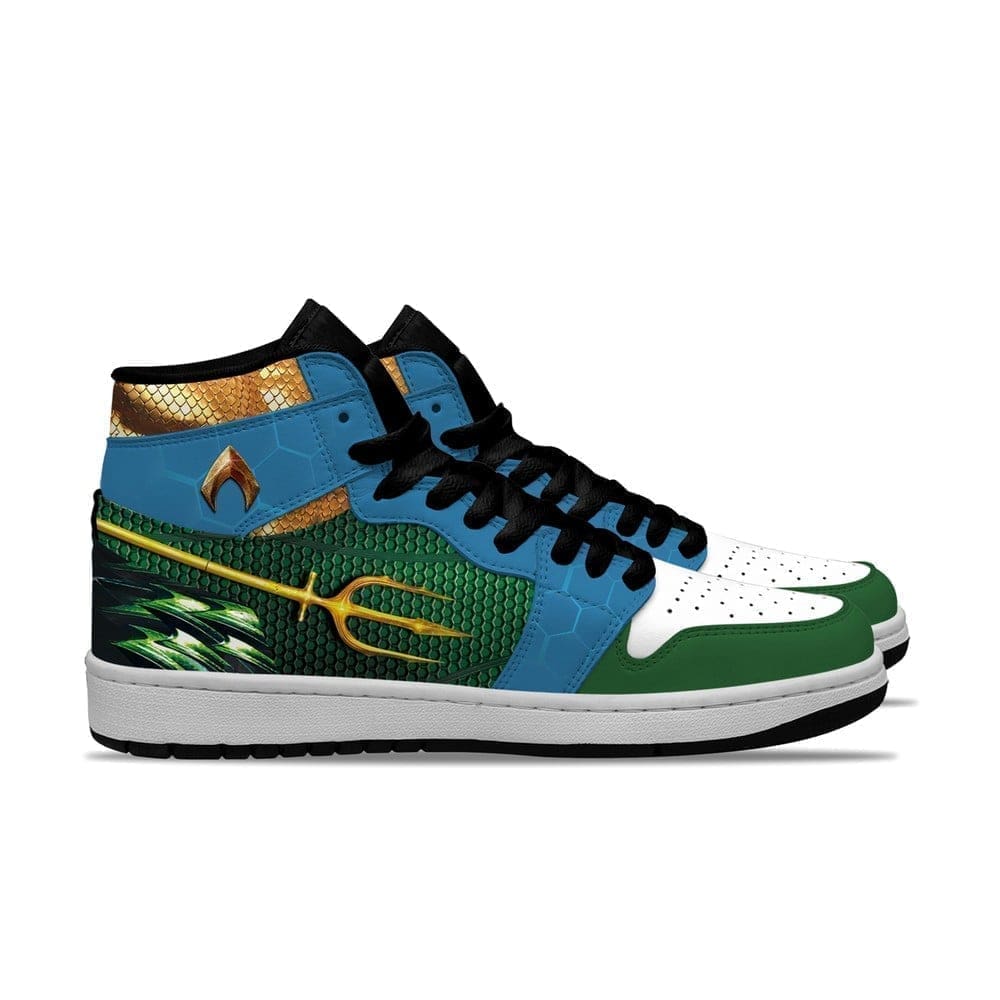 Aquaman AJ1 High Sneakers Shoes For Men And Women - Image 3