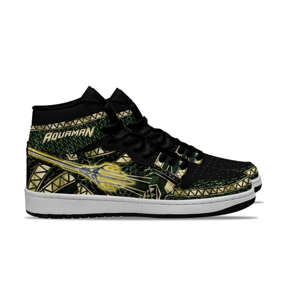 Aquaman AJ1 High Sneakers Shoes For Men And Women - Image 3