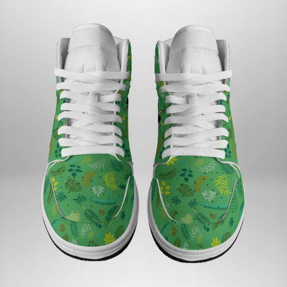 Timon and Pumba Disney AJ1 High Sneakers Shoes For Men And Women - Image 2