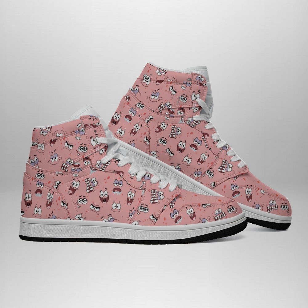Patrick Faces AJ1 High Sneakers Shoes For Men And Women - Image 3