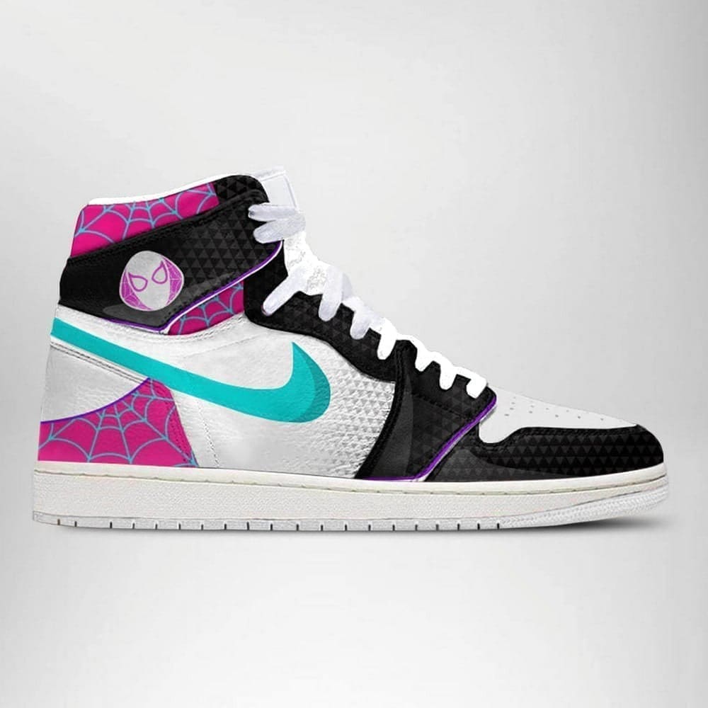 Gwen Stacy AJ1 High Sneakers Shoes For Men And Women - Image 3