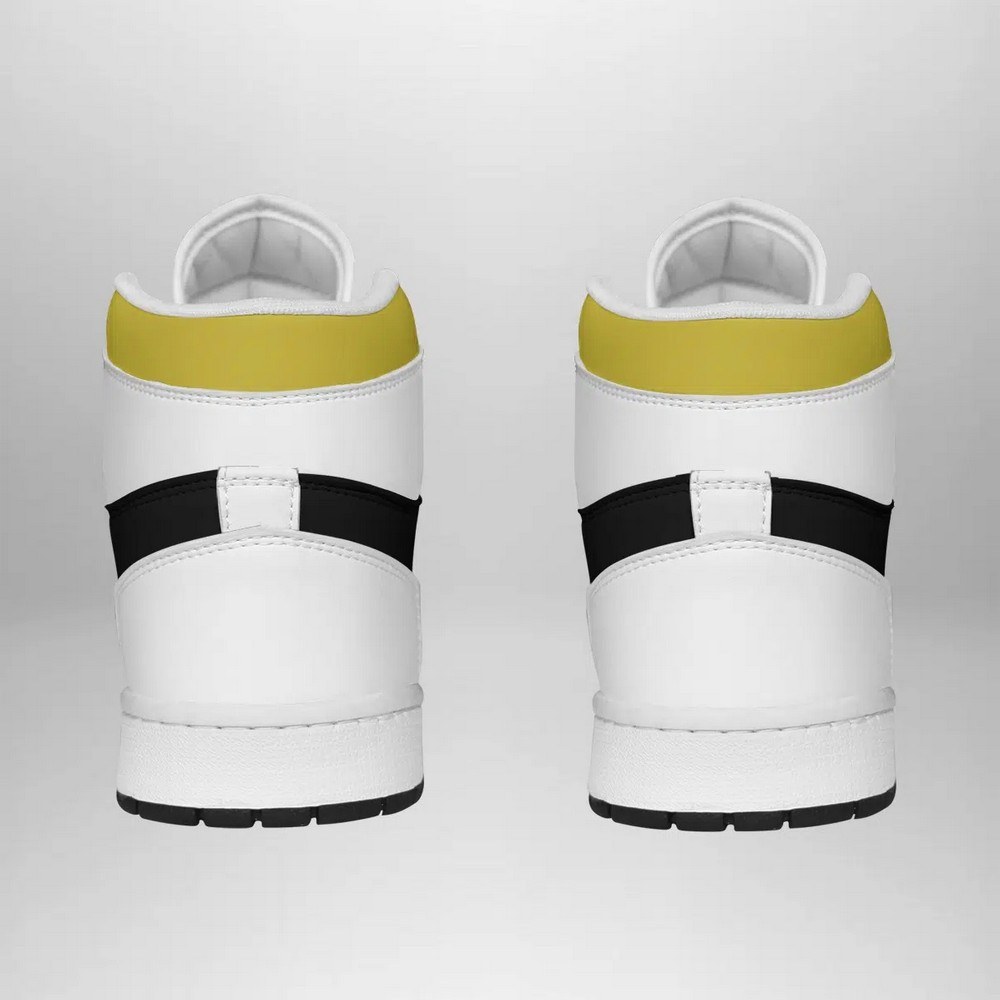 White Ranger Mighty Morphin AJ1 High Sneakers Shoes For Men And Women - Image 3