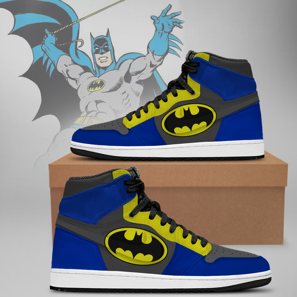 DC Batman AJ1 High Sneakers Shoes For Men And Women - Image 3
