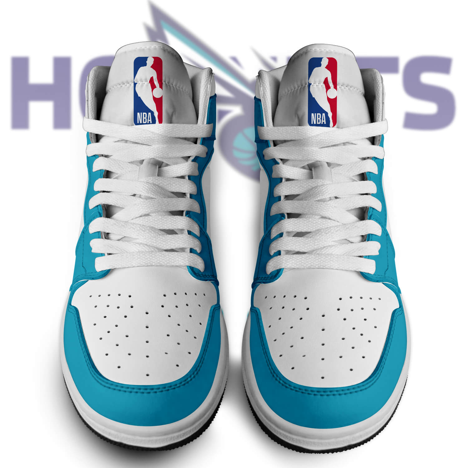 Charlotte Hornets AJ1 High Sneakers Shoes For Men And Women - Image 2