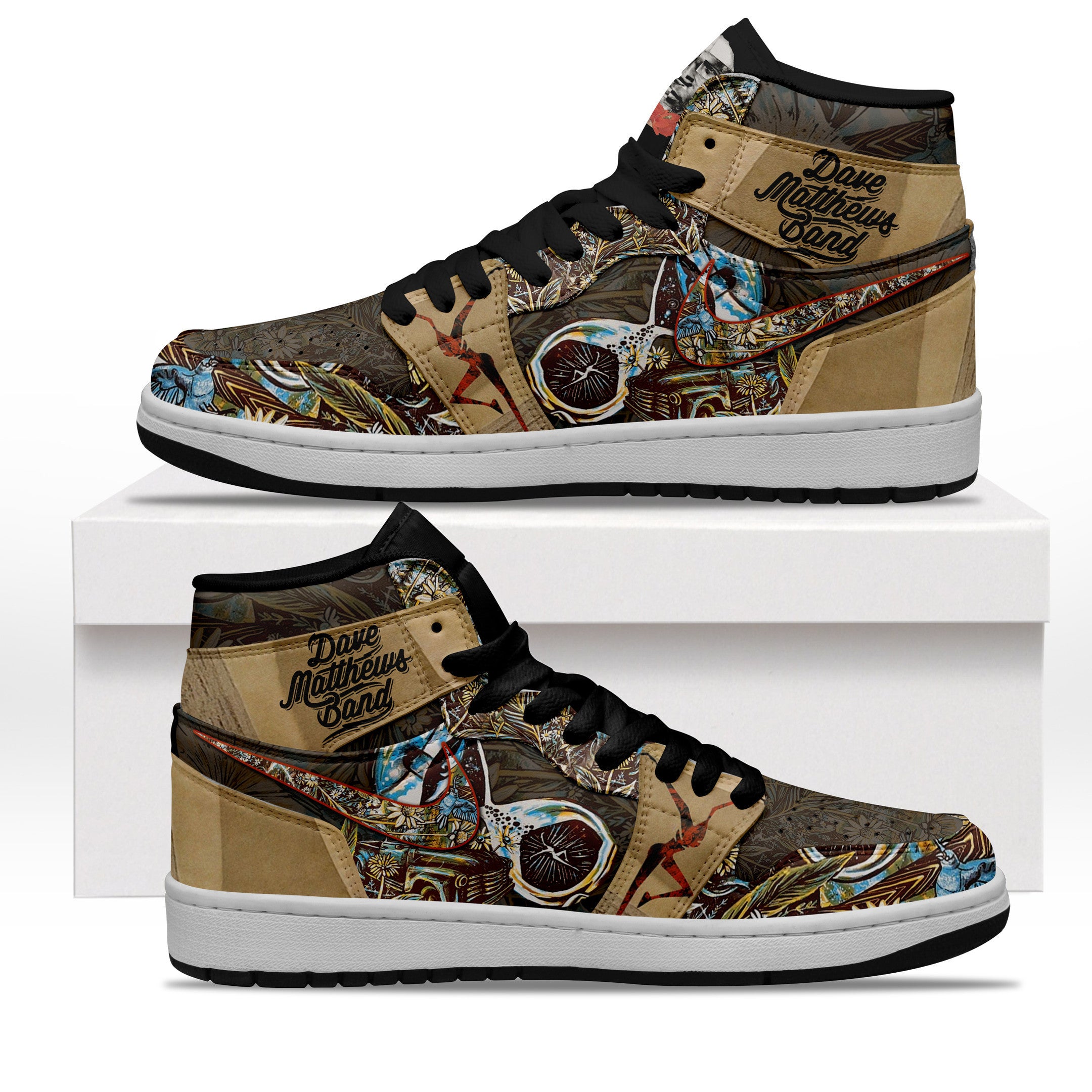 Dave Matthews Band Personalized Music High-Top Sneakers Shoes Custom Name Design For Men And Women - Image 2