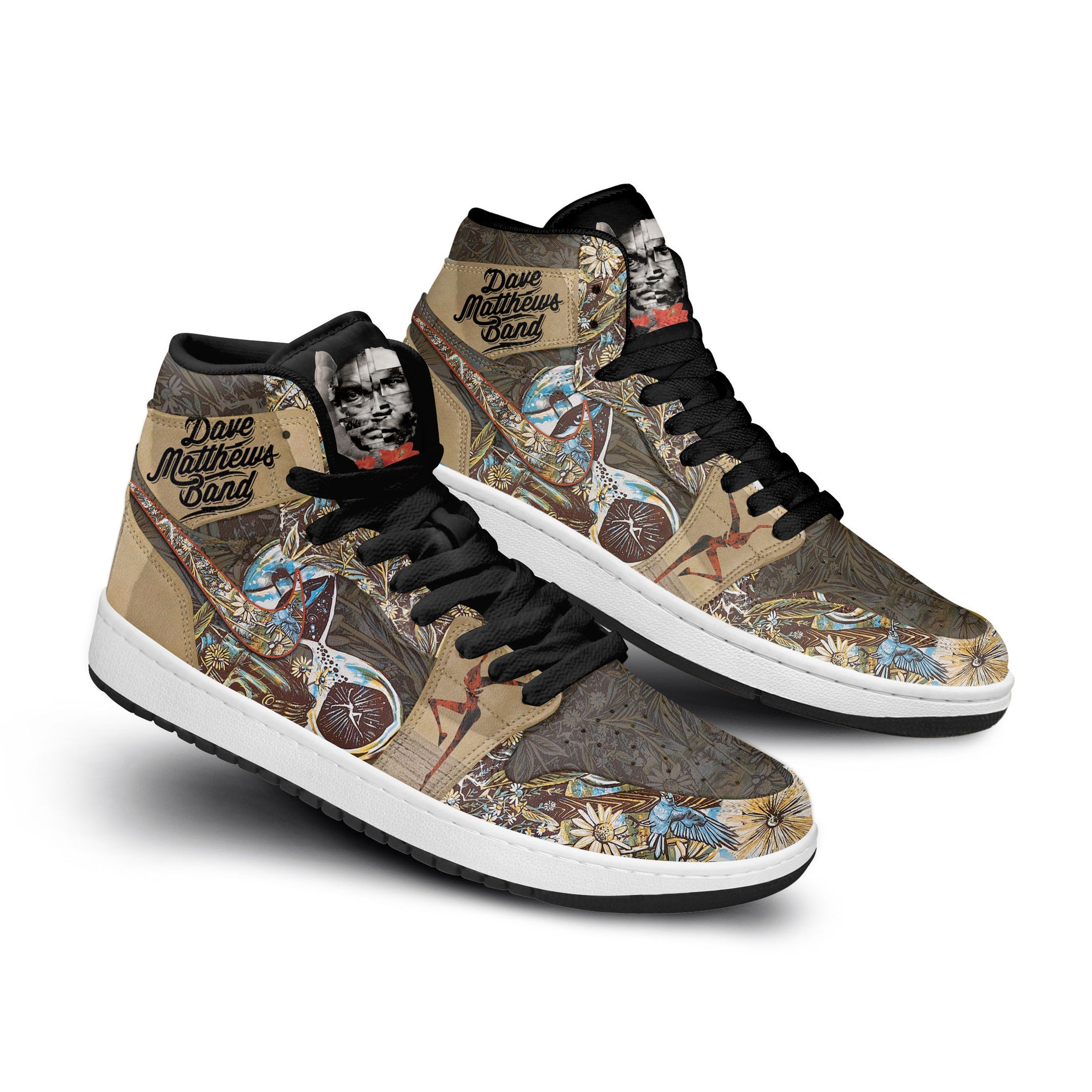 Dave Matthews Band Personalized Music High-Top Sneakers Shoes Custom Name Design For Men And Women - Image 3