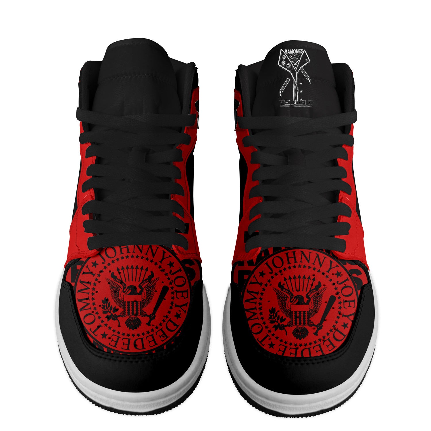 Ramones Personalized Music High-Top Sneakers Shoes Custom Name Design For Men And Women - Image 2