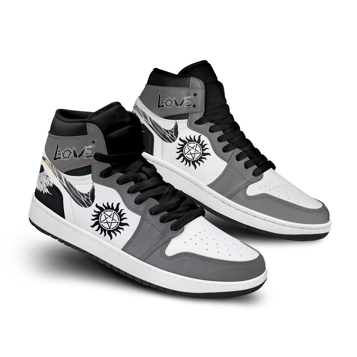 Supernatural Personalized Tv Series High-Top Sneakers Shoes Custom Name Design For Men And Women - Image 2