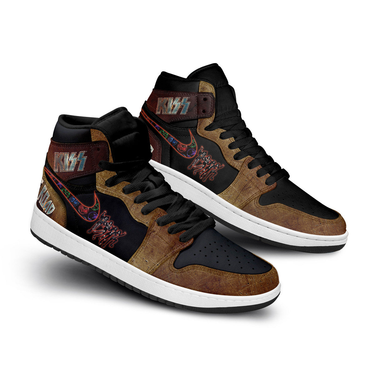Kiss Personalized Music High-Top Sneakers Shoes Custom Name Design For Men And Women - Image 2