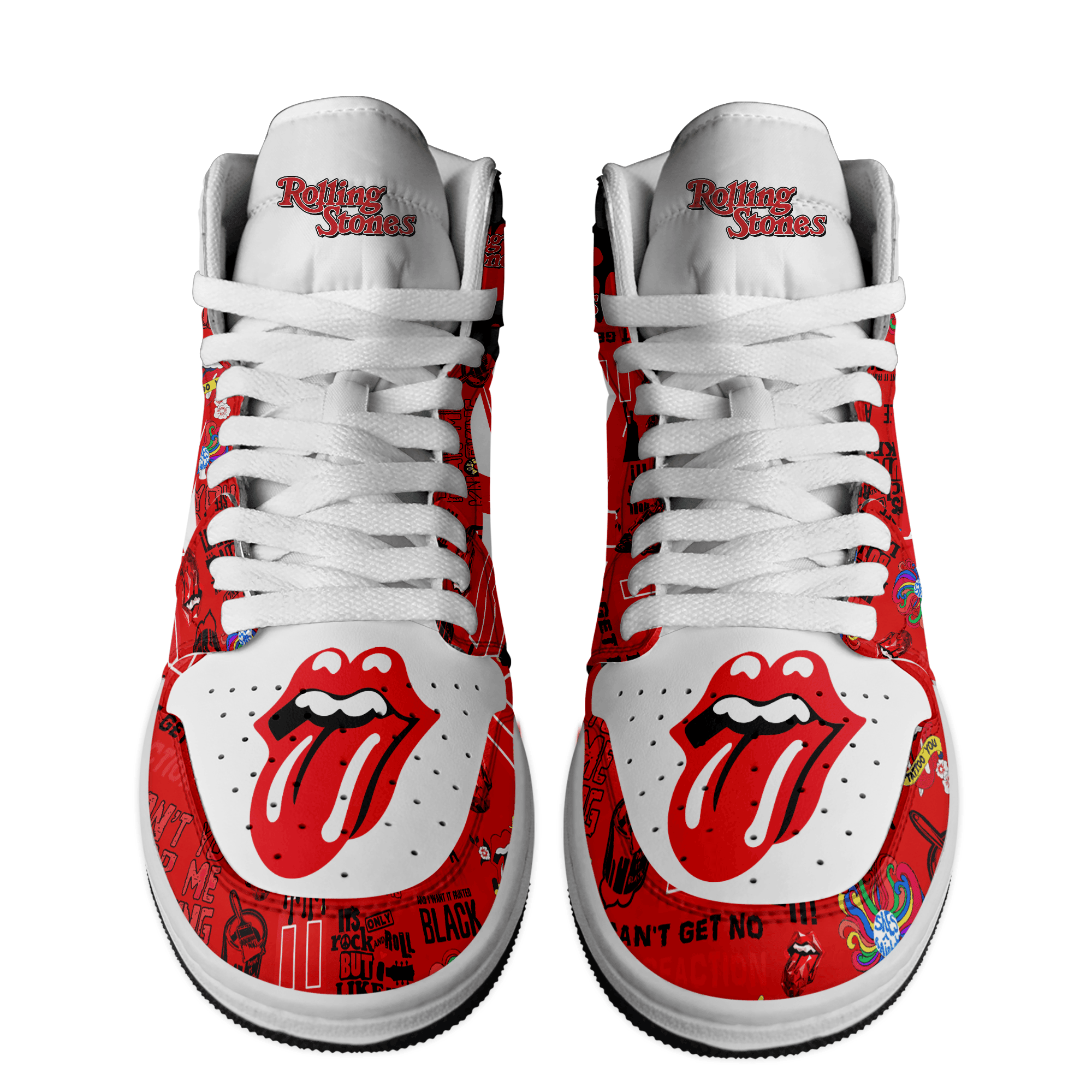 The Rolling Stones Personalized Music High-Top Sneakers Shoes Custom Name Design For Men And Women - Image 2