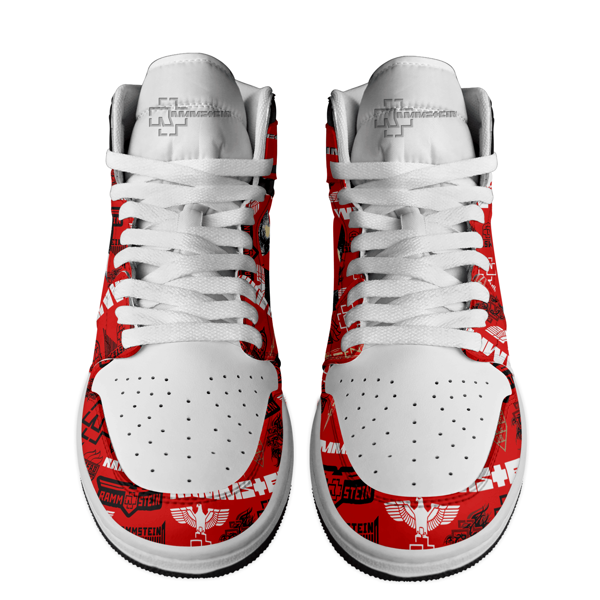 Rammstein Personalized Music High-Top Sneakers Shoes Custom Name Design For Men And Women - Image 2