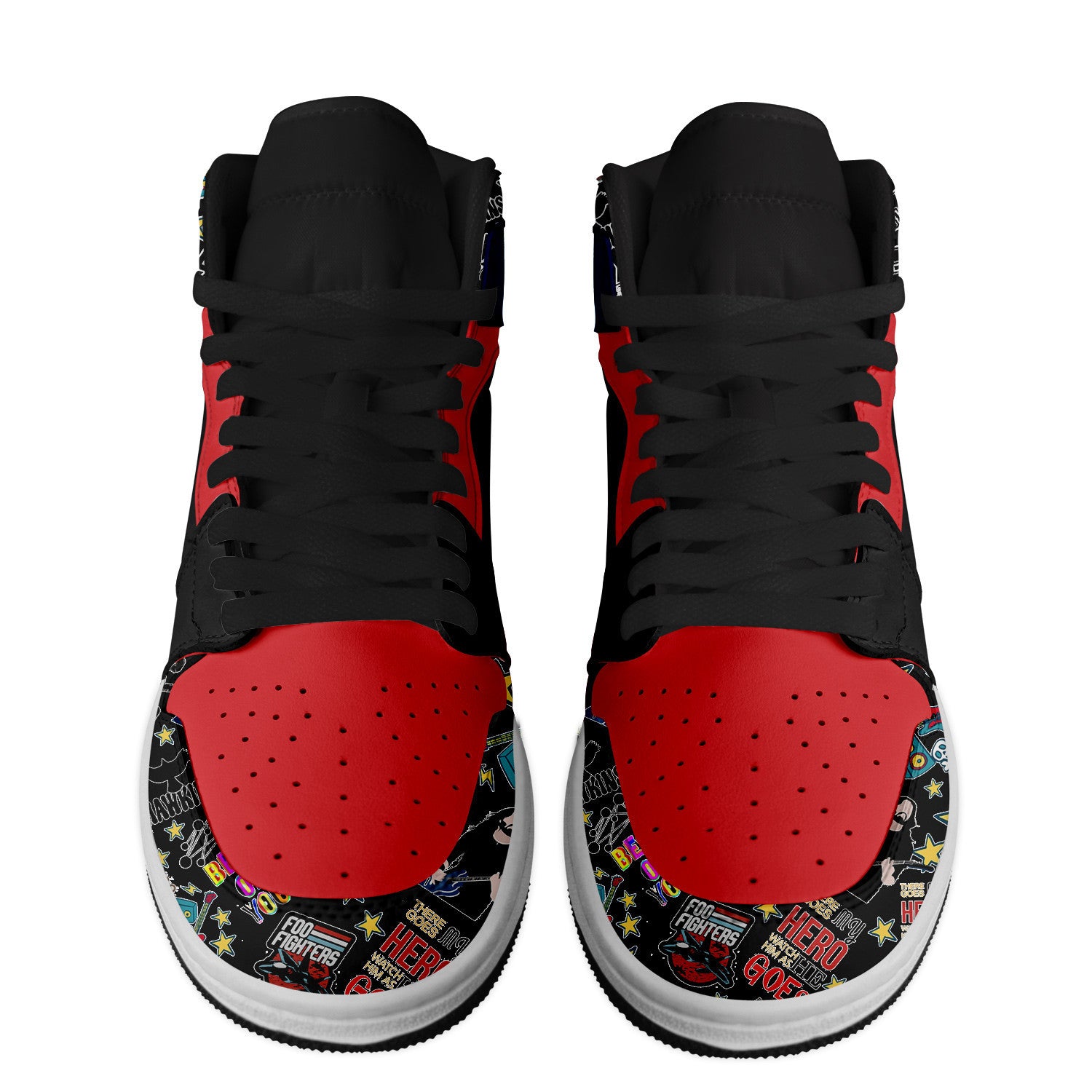 Foo Fighters Personalized Music High-Top Sneakers Shoes Custom Name Design For Men And Women - Image 2