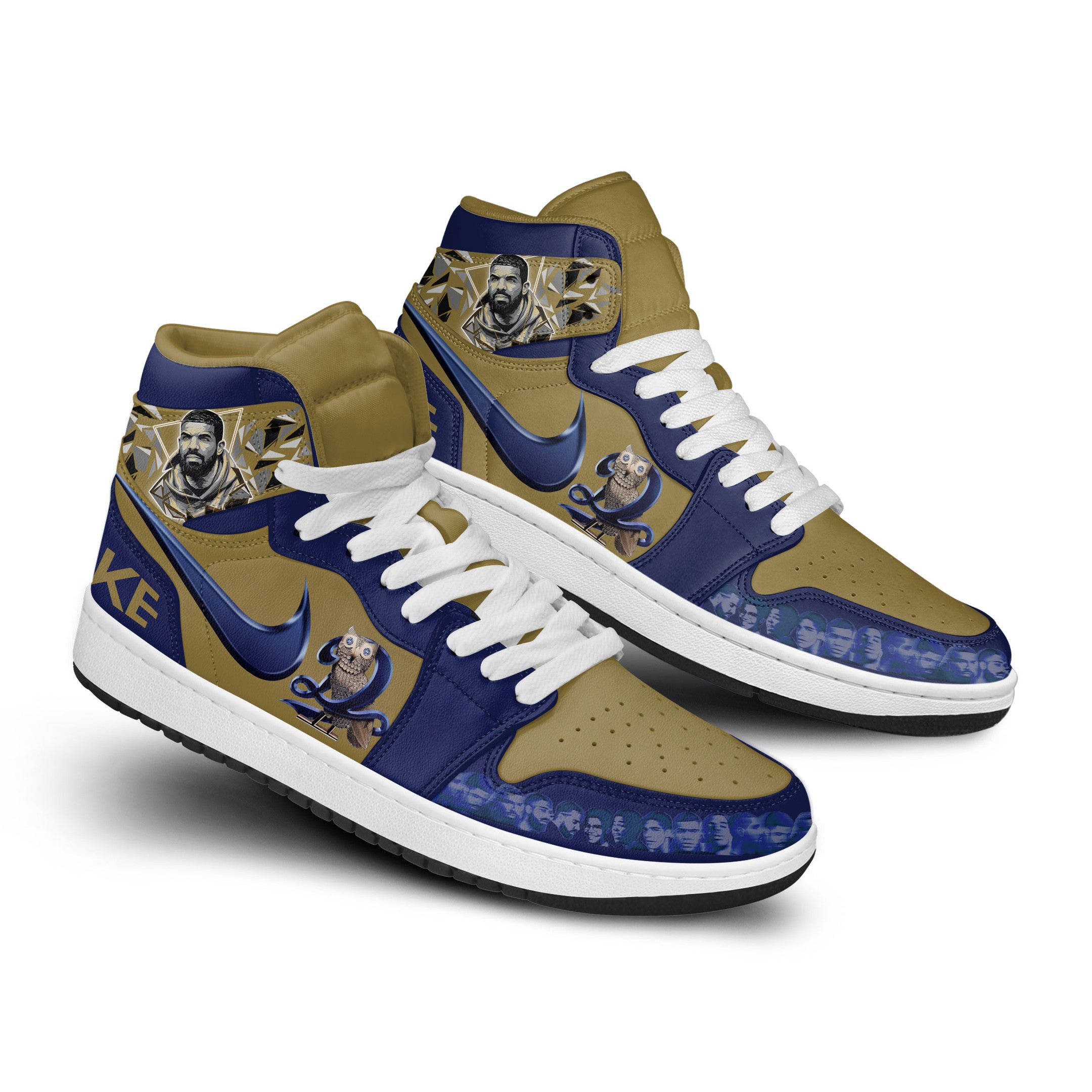 Drake Personalized Music High-Top Sneakers Shoes Custom Name Design For Men And Women - Image 3