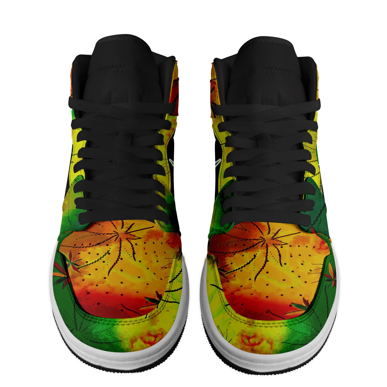 Bob Marley Personalized Music High-Top Sneakers Shoes Custom Name Design For Men And Women - Image 3